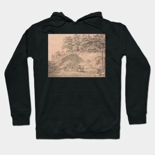 Man with Horse and Cart Entering a Quarry by J.M.W. Turner Hoodie